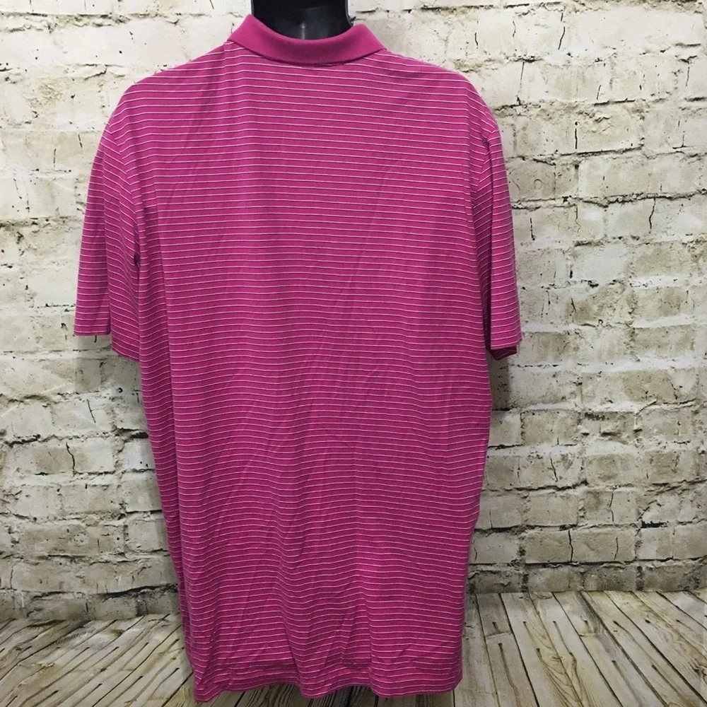 Ralph Lauren Pink Blue Striped Polo Shirt